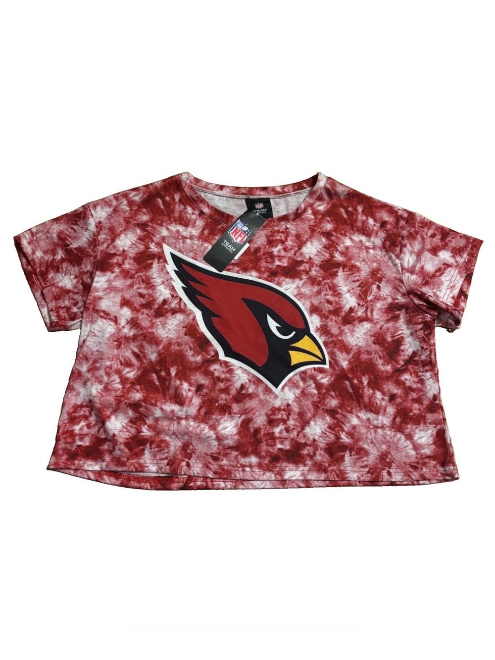 Arizona Cardinals Red Tie-Dye Crop Top - Women's